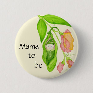 Sweet Pea Mama to Be button
