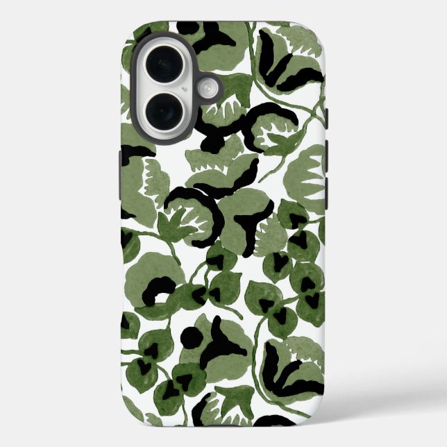 Sweet Pea (Olive) Fine Art Case-Mate iPhone Case (Back)