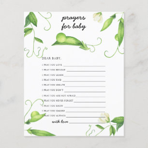 Sweet Pea - Party game prayers for baby