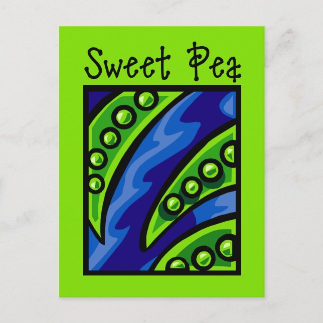 Sweet Pea Postcard (Front)