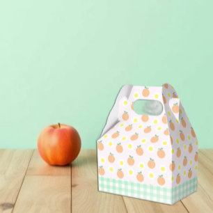 Sweet Peach 1st Birthday Favor Box