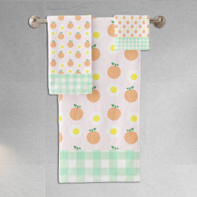 Sweet Peach Bath Towel Set (Creator Uploaded)