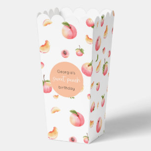Sweet Peach Birthday Favor Box