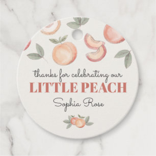 sweet peach boho birthday or baby shower favour ta favour tags
