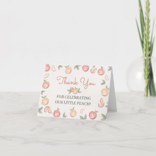 Sweet Peach carte de remerciements pour anniversai