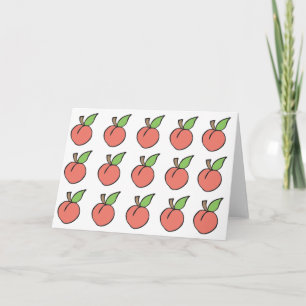 Sweet Peach Greeting Card