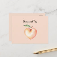 Sweet Peach Heart Fruit Thinking of You
