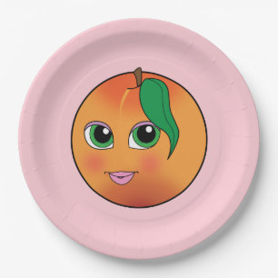 Sweet Peach Paper Plate