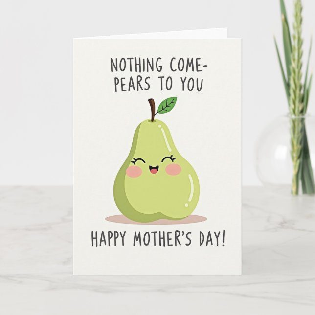 Sweet Pear Mothers Day Card (Front)