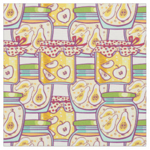 Sweet Pear Preserves Pattern Fabric