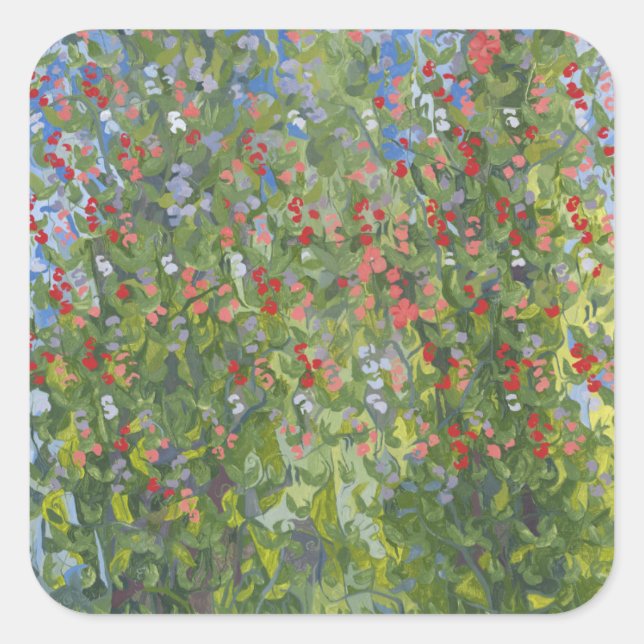 Sweet Peas 2014 Square Sticker (Front)