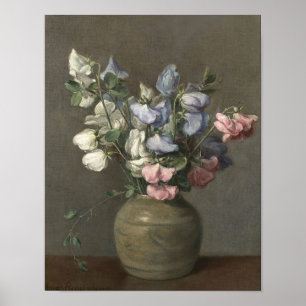 Sweet Peas by Margaretha Roosenboom Print