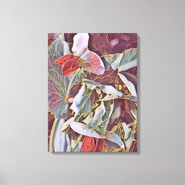 SWEET PEAS  CANVAS PRINT (Front)