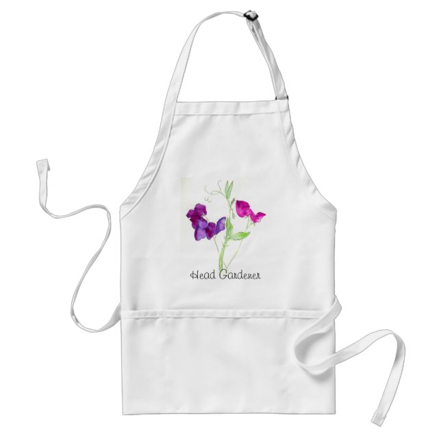 Sweet Peas 'Head Gardener' Apron (Front)