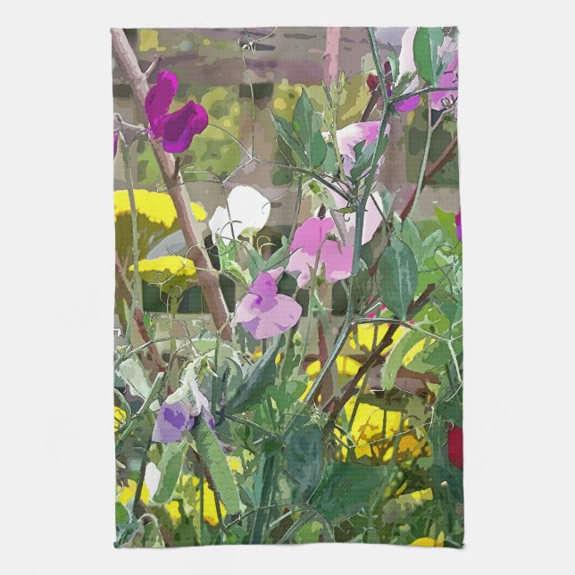 SWEET PEAS KITCHEN TOWEL (Vertical)