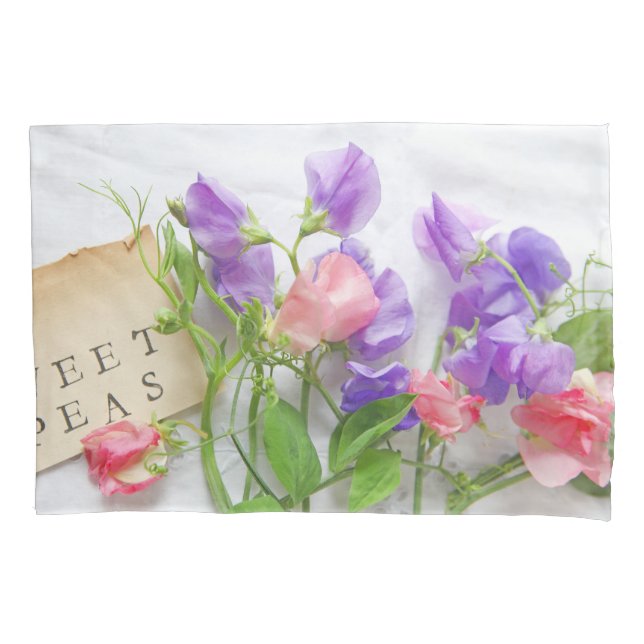 Sweet peas pillowcase (Front)