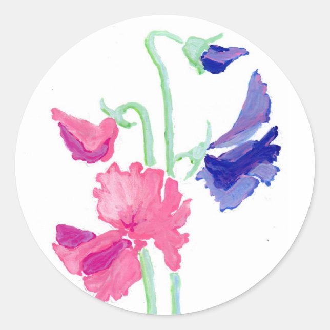 Sweet Peas Stickers (Front)