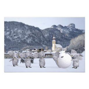 Sweet Pengphants Photo Print