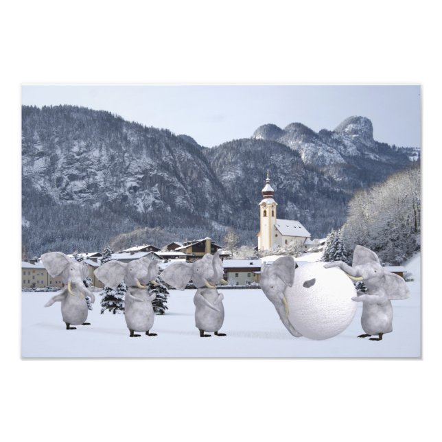 Sweet Pengphants Photo Print (Front)