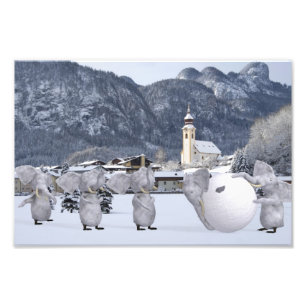 Sweet Pengphants Photo Print