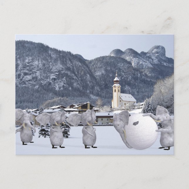 Sweet Pengphants Postcard (Front)