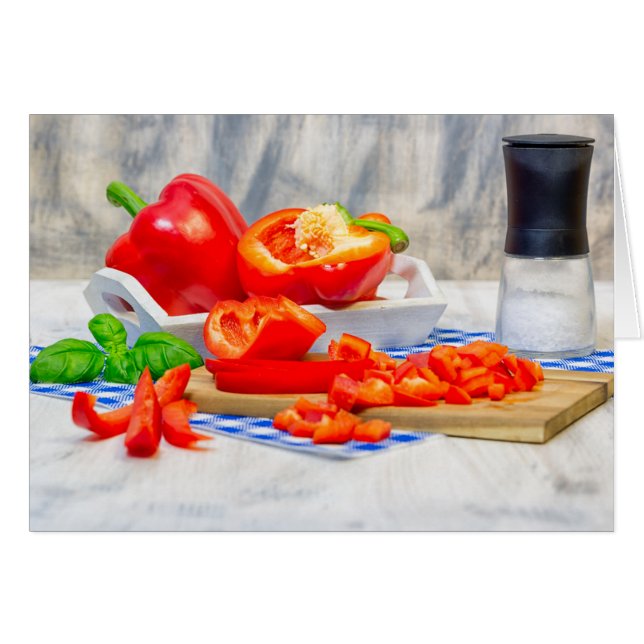 Sweet pepper still life (Devant horizontal)