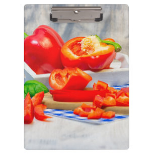 Sweet pepper still life clipboard