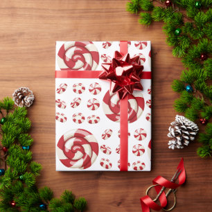 Sweet Peppermint Candy Wrapping Paper