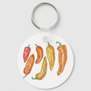 Sweet Peppers Keychain