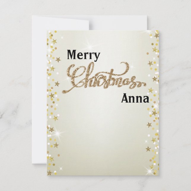 Sweet, Perfect, Christmas  Holiday Card (Front)