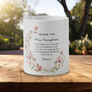 Sweet Personalized Teacher Appreciation Gift Coffee Mug