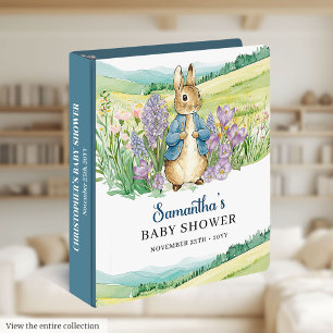 Sweet Peter Rabbit Baby Shower Memory Ring Binder
