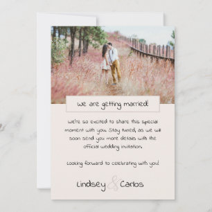 Sweet Photo Wedding dress Silhouette blush Save The Date