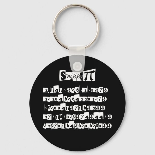 Sweet Pi Keychain (Front)