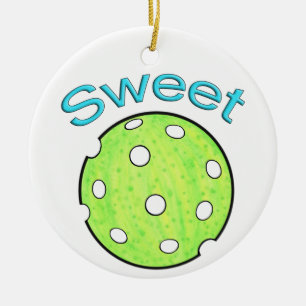 Sweet Pickle Pickleball Ceramic Ornament