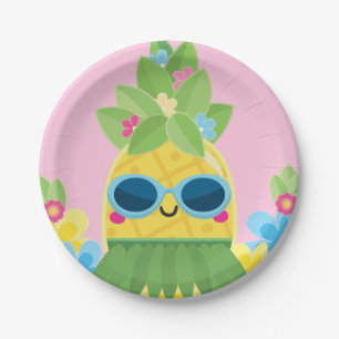 Sweet Pineapple Girls Ms Onederful First Birthday Paper Plate