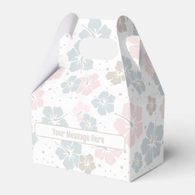 Sweet Pink and Blue Personalized Favour Box (Front Side)