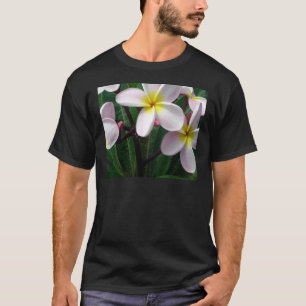Sweet Pink and Yellow Plumeria Flowers T-Shirt