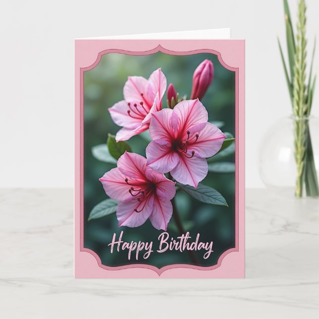 Sweet Pink Blossom Card (Front)