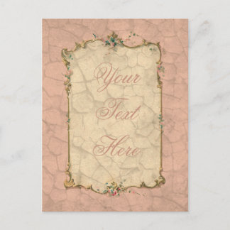 Sweet Pink Bridal Design Postcard