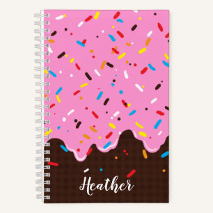 Sweet Pink Chocolate Treat Notebook