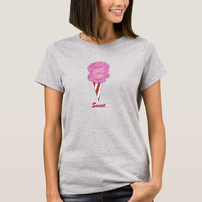 Sweet Pink Cotton Candy Tee Shirt (Front)
