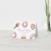 Sweet Pink Cupcake & Donut Baby Shower