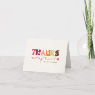 Sweet Pink Daisy Blooms Baby Shower Thank You Card