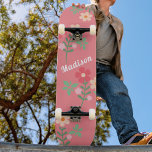 Sweet Pink Daisy Bouquet Retro Pattern Skateboard<br><div class="desc">Sweet Pink Daisy Bouquet Retro Pattern Skateboard. Cute playful design,  sweet pink and feminine colours by Dreaming Cocoon. Personalize this skateboard deck as a wonderful gift for a girl who loves flowers and skateboarding.</div>