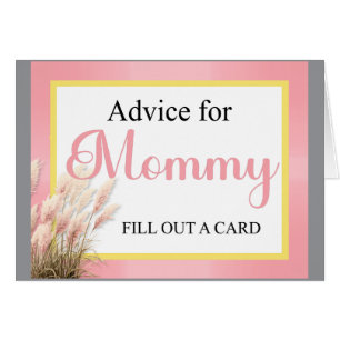 Sweet Pink Elephant - Peanut Smiles Advice Card