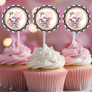 Sweet Pink Elephant - Peanut Smiles Classic Round Sticker