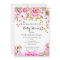 Sweet Pink Floral Rose Baby Shower Girl Blonde