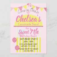 Sweet Pink Lemonade Stand Birthday Party for Girls