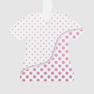Sweet Pink Polka Dots Pattern Ornament